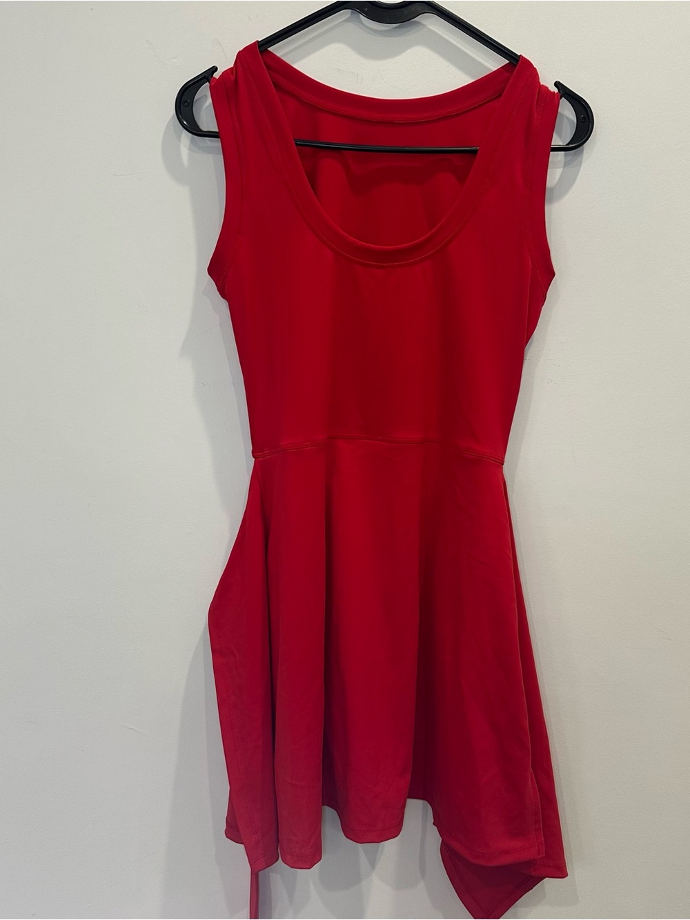 OTOS Red Sleeveless Athletic Tennis Dress Built-In Shorts Size M